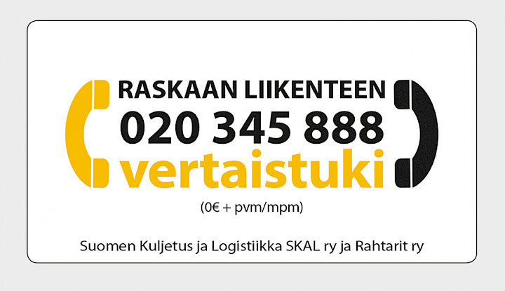 Raskaan liikenteen vertaistuki -logo