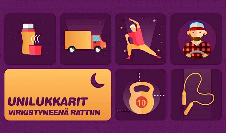 Unilukkarit – vireyttä rattiin -hankkeen tunnus